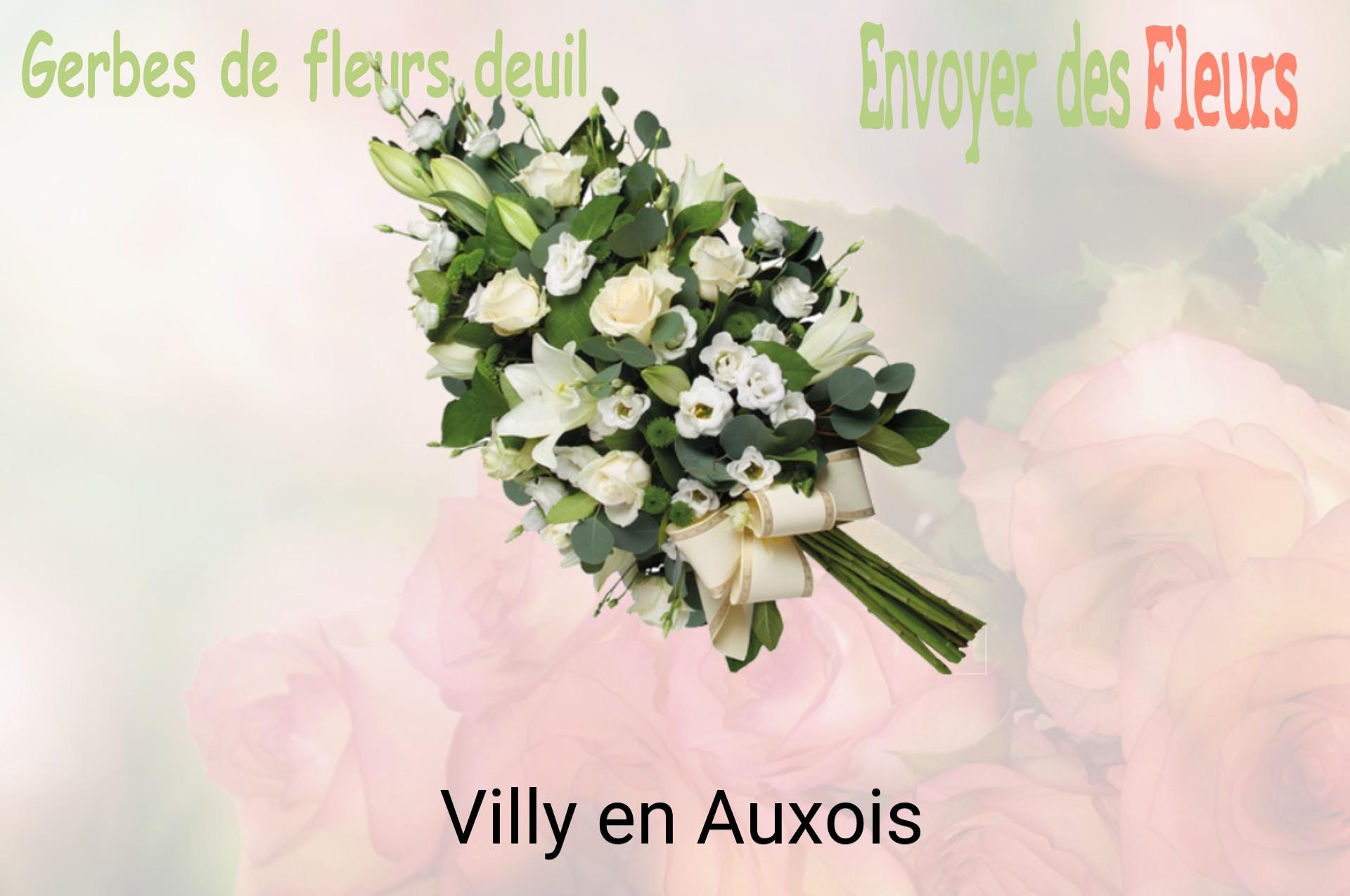 Gerbe de fleurs de deuil livrée à Villy-en-Auxois